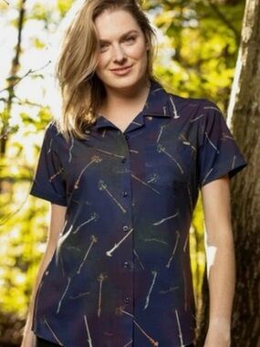 RSVLTS Harry Potter "Ollivander's Best" KUNUFLEX Short Sleeve Shirt NWOT
